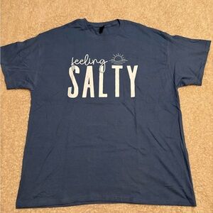 Feeling Salty Blue T-Shirt New Size Xl